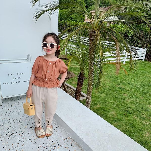 clothing sets kids girls fashion casual summer baby solid shirt and pants outfits korean style princess cute suits for 2-7 years, White
clothing sets kids girls fashion casual summer baby solid shirt and pants outfits korean style princess cute suits for 2-7 years, White