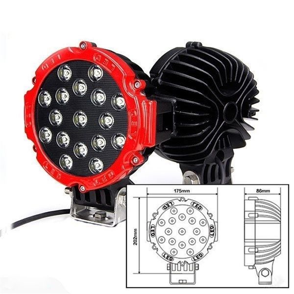 7-inch automobile led working 51w power high focus floodlight off road roof spotlight outdoor lamp
7-inch automobile led working 51w power high focus floodlight off road roof spotlight outdoor lamp