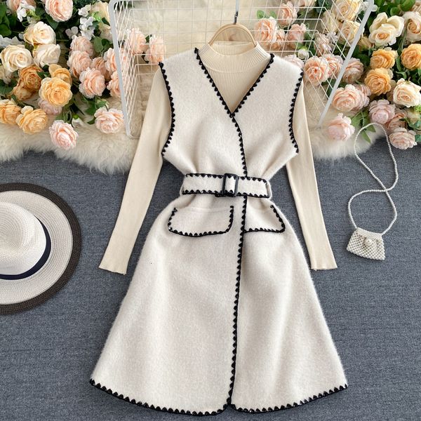 2021 new women sutis fashion spring autumn pullover sweater and wool vest es ladies elegant office work suit bdjo, Black;white
2021 new women sutis fashion spring autumn pullover sweater and wool vest es ladies elegant office work suit bdjo, Black;white
