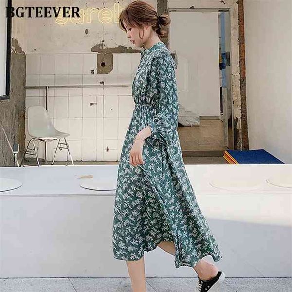 bgteever elegant stand collar ruffles women dress full sleeve elastic waist female chiffon dress 2021 spring midi vestidos femme, Black;gray
bgteever elegant stand collar ruffles women dress full sleeve elastic waist female chiffon dress 2021 spring midi vestidos femme, Black;gray