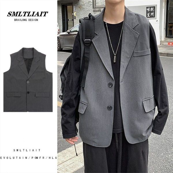 2021 new spring blazer men's fashion solid color retro casual coat men streetwear suit vest mens social jacket 31oe, Black;white
2021 new spring blazer men's fashion solid color retro casual coat men streetwear suit vest mens social jacket 31oe, Black;white