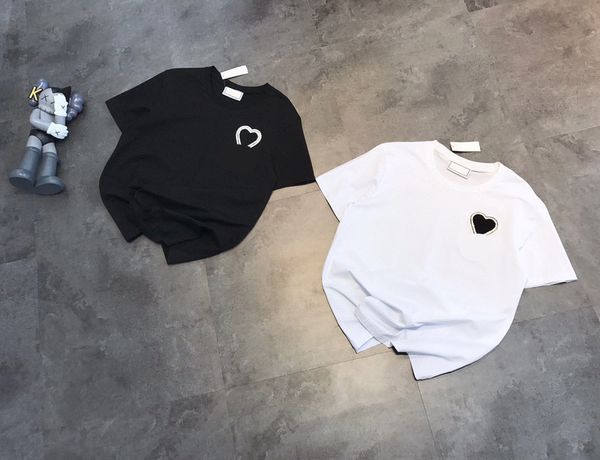design clothing peach heart a love letter towel embroidery t-shirt couple simple short pure cotton half sleeve, White
design clothing peach heart a love letter towel embroidery t-shirt couple simple short pure cotton half sleeve, White