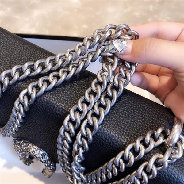 2021 new lychee retro luxury handbag designer original leather shoulder diagonal bag, Black
2021 new lychee retro luxury handbag designer original leather shoulder diagonal bag, Black