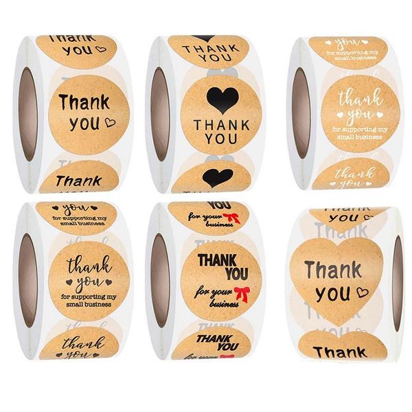 gift wrap 500pcs 2.5cm kraft thankyou sticker for envelope sealing labels birthday party christmas decorations round roll adhesive
gift wrap 500pcs 2.5cm kraft thankyou sticker for envelope sealing labels birthday party christmas decorations round roll adhesive