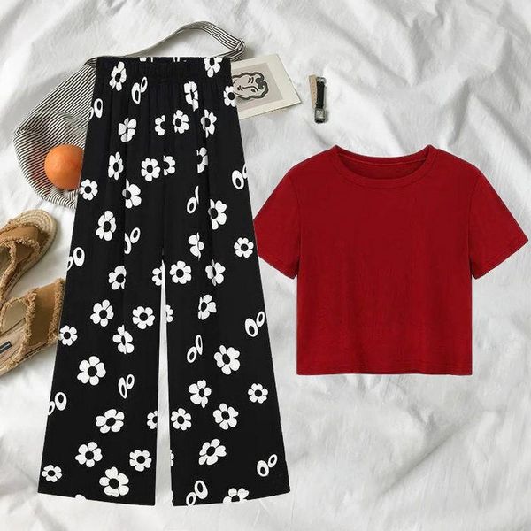 two piece dress women summer wide leg pants & short sleeve tshirt suits causal loose trousers sets pieces conjuntos de mujeres, White
two piece dress women summer wide leg pants & short sleeve tshirt suits causal loose trousers sets pieces conjuntos de mujeres, White