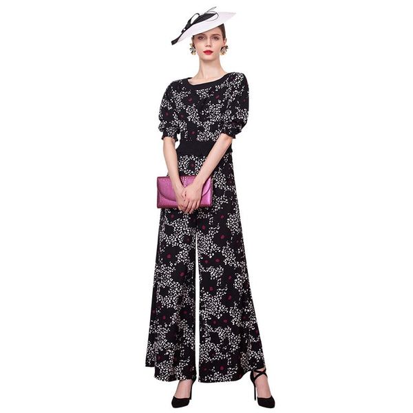 women's jumpsuits & rompers full length women leopard chiffon print summer slim waist playsuits formal british style bodysuits dz2243, Black;white
women's jumpsuits & rompers full length women leopard chiffon print summer slim waist playsuits formal british style bodysuits dz2243, Black;white