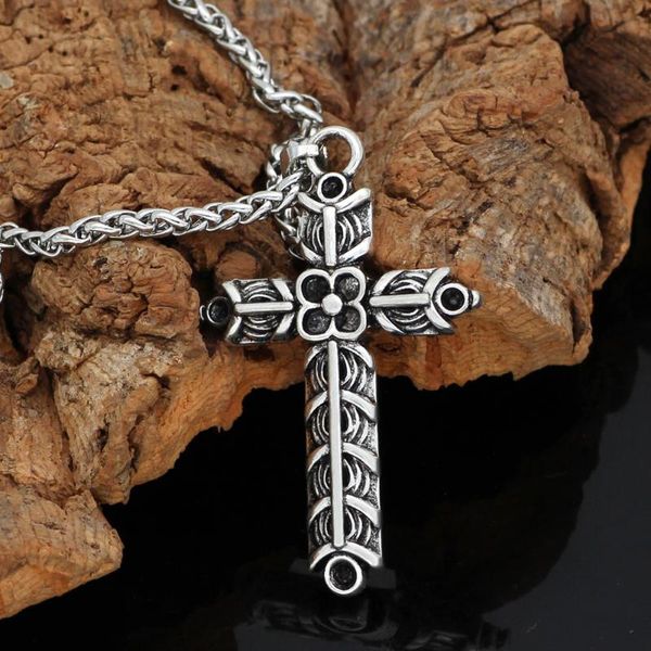 pendant necklaces nordic viking athelstan's cross ragnar amulet necklace - double side, Silver
pendant necklaces nordic viking athelstan's cross ragnar amulet necklace - double side, Silver