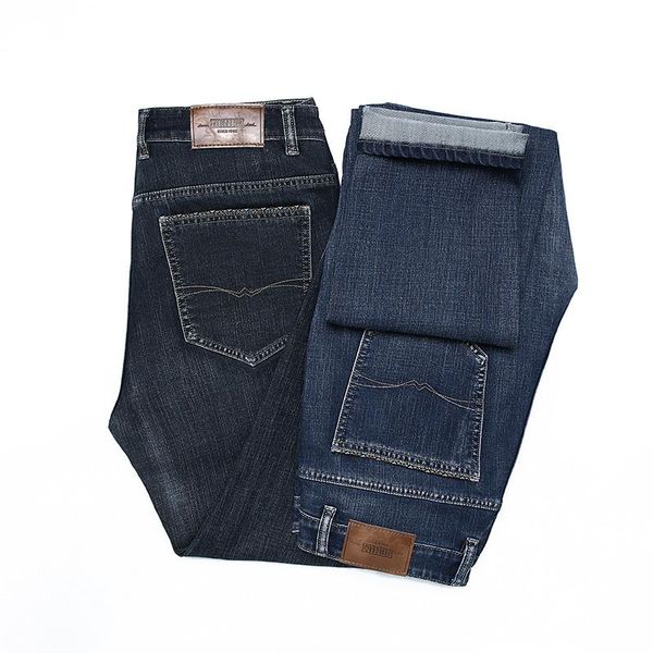 men's jeans 2021 autumn winter brand soft yassel cotton stretch straight denim classic pocket business casual trousers blue gray
men's jeans 2021 autumn winter brand soft yassel cotton stretch straight denim classic pocket business casual trousers blue gray