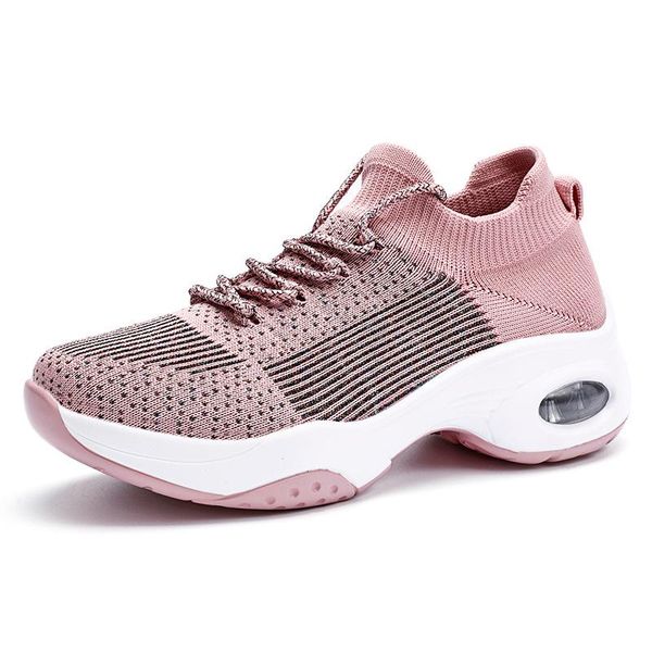 dress shoes women casual sneakers high heels summer fashion outdoor breathable lace up knit platform height increasing air cushion, Black
dress shoes women casual sneakers high heels summer fashion outdoor breathable lace up knit platform height increasing air cushion, Black