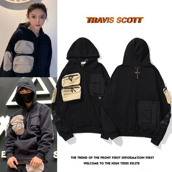 2021 new travis scott cactus jack pockets stitching women hooded sweatshirts hiphop hoodies men pullover towg, Black
2021 new travis scott cactus jack pockets stitching women hooded sweatshirts hiphop hoodies men pullover towg, Black