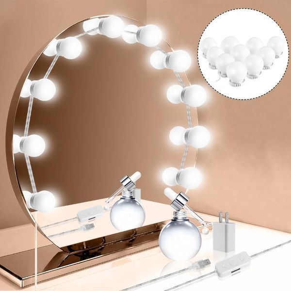 wall lamp 10 leds diy dimmable vanity mirror lights makeup bulb hollywood adjustable brightess kit for dressing table
wall lamp 10 leds diy dimmable vanity mirror lights makeup bulb hollywood adjustable brightess kit for dressing table