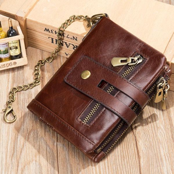 wallets 100% genuine leather men wallet coin purse small mini card holder chain portfolio male walet pocket, Red;black
wallets 100% genuine leather men wallet coin purse small mini card holder chain portfolio male walet pocket, Red;black