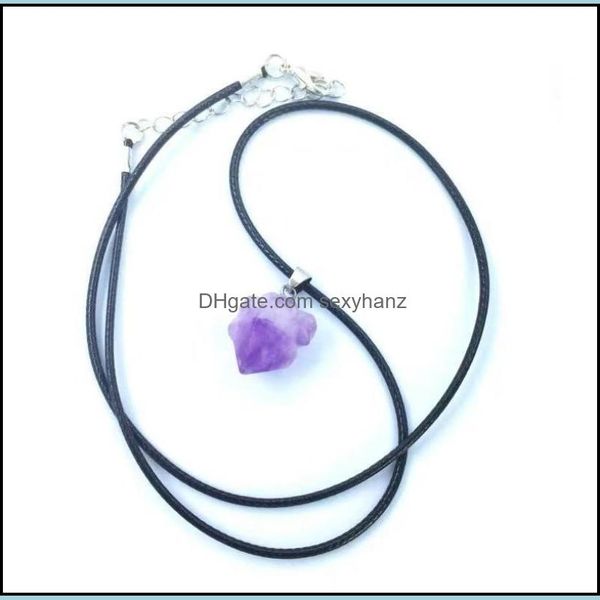beaded necklaces & pendants jewelry natural amethyst original stone pendant necklace with leather rope gwe11664 drop delivery 2021 9wrea, Silver
beaded necklaces & pendants jewelry natural amethyst original stone pendant necklace with leather rope gwe11664 drop delivery 2021 9wrea, Silver