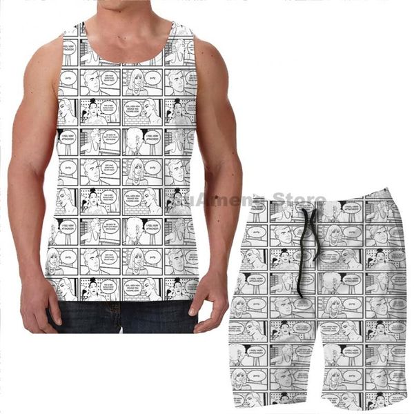 men's tracksuits summer funny print men tank women drag race beach shorts sets fitness vest, Gray
men's tracksuits summer funny print men tank women drag race beach shorts sets fitness vest, Gray