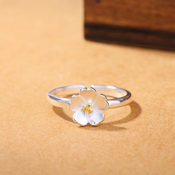wedding rings fashionable small and fresh cherry blossom ring lady mouth simple suitable for women girls party jewelry gifts, Slivery;golden
wedding rings fashionable small and fresh cherry blossom ring lady mouth simple suitable for women girls party jewelry gifts, Slivery;golden