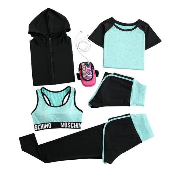 yoga outfits 5 pcs/set sets bra+t shirt+coat+shorts+pants sports wear for women gym clothing workout clothes running jogging femme, White;red
yoga outfits 5 pcs/set sets bra+t shirt+coat+shorts+pants sports wear for women gym clothing workout clothes running jogging femme, White;red