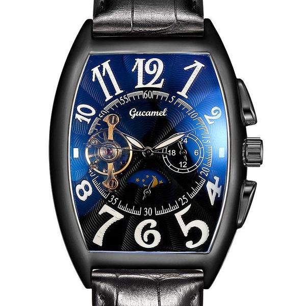 wristwatches luxury automatic mechanical watches men moon phase skeleton retro self winding wristwatch male gold case clock leather, Slivery;brown
wristwatches luxury automatic mechanical watches men moon phase skeleton retro self winding wristwatch male gold case clock leather, Slivery;brown