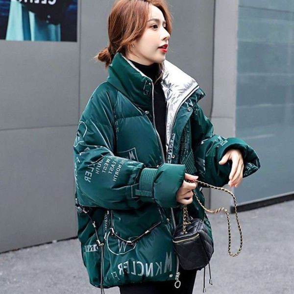 light luxurypadded 2020 fashion wash bright face down cotton jacket women's mid long winter korean loose collar thickened parka for wom, Black
light luxurypadded 2020 fashion wash bright face down cotton jacket women's mid long winter korean loose collar thickened parka for wom, Black