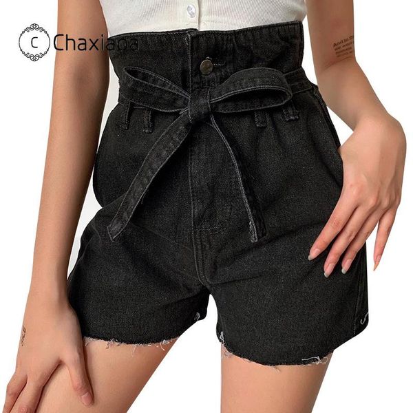 women's jeans chaxiaoa korean solid summer shorts with belt women high waisted slim loose black student x67, Blue
women's jeans chaxiaoa korean solid summer shorts with belt women high waisted slim loose black student x67, Blue