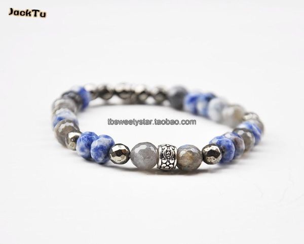 tennis sodalite mix labradorite beads elastic bracelets for men and woman, Golden;silver
tennis sodalite mix labradorite beads elastic bracelets for men and woman, Golden;silver