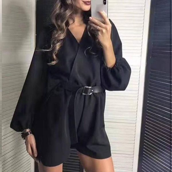 women's jumpsuits & rompers v-neck belt loose wide leg solid long sleeve overalls casual pants jumpsuit, Black;white
women's jumpsuits & rompers v-neck belt loose wide leg solid long sleeve overalls casual pants jumpsuit, Black;white