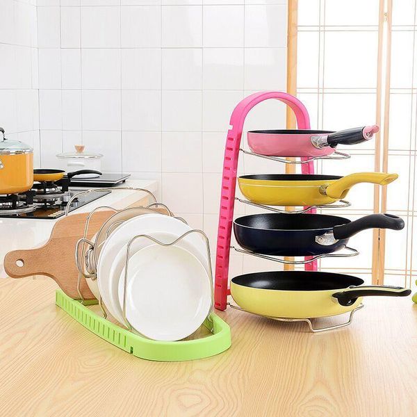 4 layers kitchen storage holder, kitchen accessories metal pot shelf, pan cover rack holder, adjustable pot shelf, organizer
4 layers kitchen storage holder, kitchen accessories metal pot shelf, pan cover rack holder, adjustable pot shelf, organizer