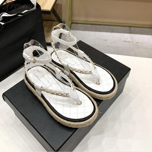 prowow designer brand ladies rope braided sandals chain leather candy color summer shoes ankle straps, Black
prowow designer brand ladies rope braided sandals chain leather candy color summer shoes ankle straps, Black