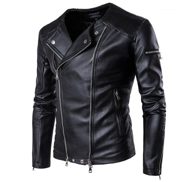 men's fur & faux leather jacket men multi-zipper fashion stand collar pu coat male motorcycle jackets brand clothing eur size, Black
men's fur & faux leather jacket men multi-zipper fashion stand collar pu coat male motorcycle jackets brand clothing eur size, Black