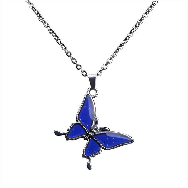 pendant necklaces stainless steel mood for women butterfly pendent female choker necklace jewelry silvery chain, Silver
pendant necklaces stainless steel mood for women butterfly pendent female choker necklace jewelry silvery chain, Silver