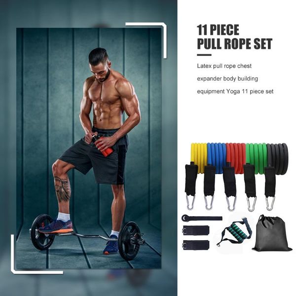 resistance bands 11pcs/set band tpe elastic pull rope home gym fitness workout sports body building equipment tools 20x20x20cm
resistance bands 11pcs/set band tpe elastic pull rope home gym fitness workout sports body building equipment tools 20x20x20cm