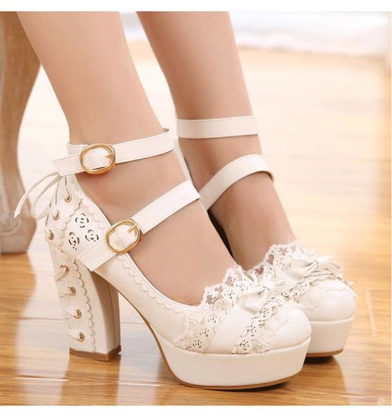 dress shoes women's sweet lolita round toe bowtie mary janes block high heel lace floral cospaly platform white pink 2021, Black
dress shoes women's sweet lolita round toe bowtie mary janes block high heel lace floral cospaly platform white pink 2021, Black