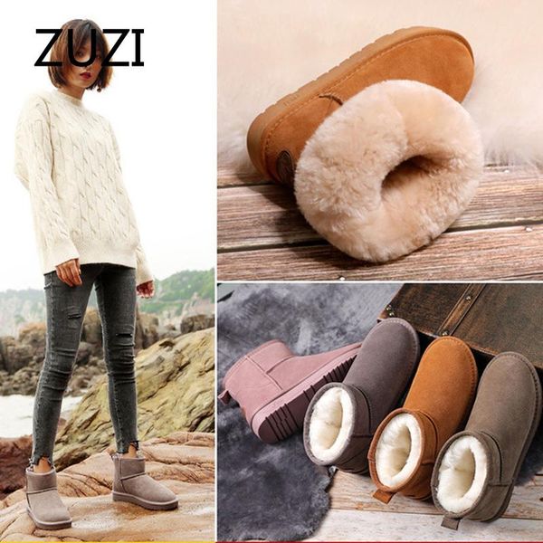 boots zuzi 2022 women's snow cow leather fur women australia winter for warm botas mujer, Black
boots zuzi 2022 women's snow cow leather fur women australia winter for warm botas mujer, Black