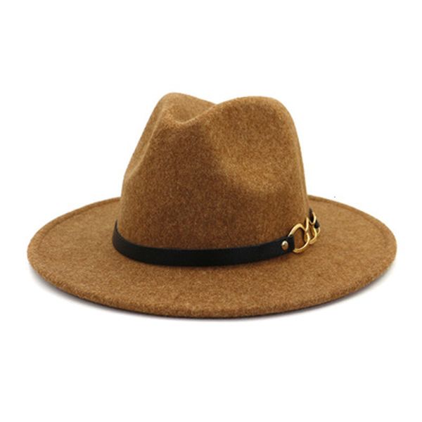 2021 new fedora men solid wide brim band belt luxury felted wool formal wedding panama chain women winter hats nahw, Blue;gray
2021 new fedora men solid wide brim band belt luxury felted wool formal wedding panama chain women winter hats nahw, Blue;gray