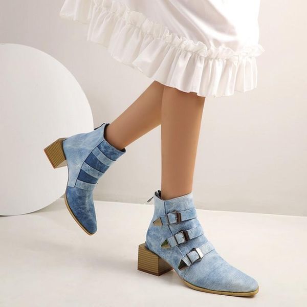 boots 2021 autumn and winter women's short pointed tube square follow the trend punk shoes street, Black
boots 2021 autumn and winter women's short pointed tube square follow the trend punk shoes street, Black