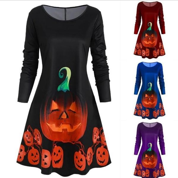 casual dresses 2021 autumn and winter women's halloween pumpkin plus size dress, Black;gray
casual dresses 2021 autumn and winter women's halloween pumpkin plus size dress, Black;gray