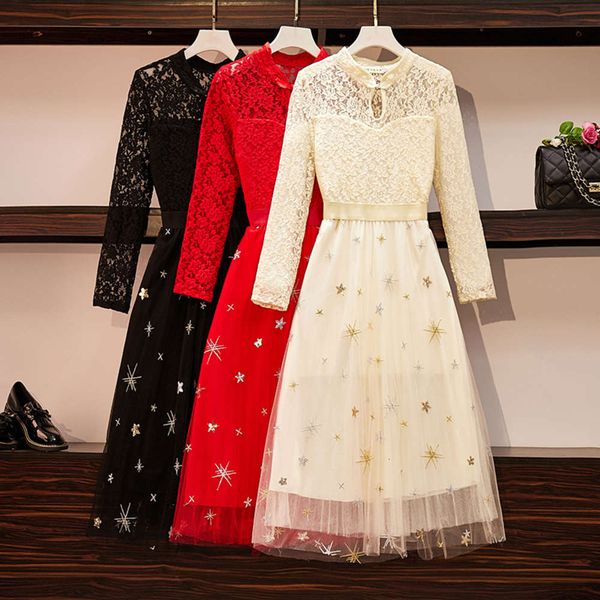 large size women's early spring 2021 new fat mm foreign style waist down and thin cheongsam improved mesh lace dress, Black;gray
large size women's early spring 2021 new fat mm foreign style waist down and thin cheongsam improved mesh lace dress, Black;gray