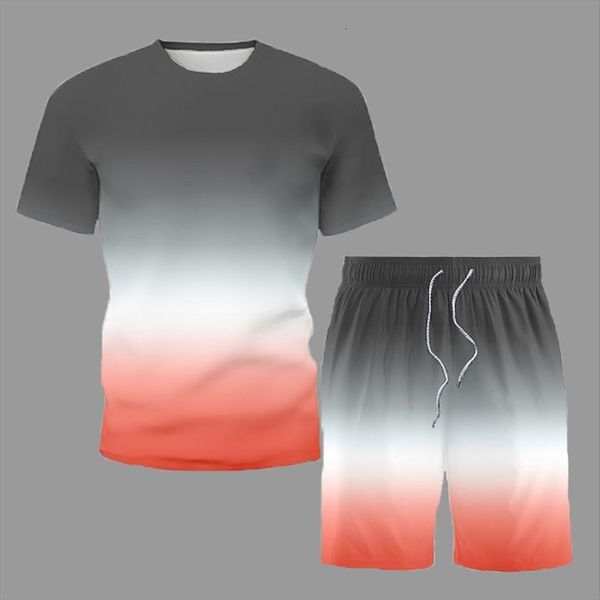 simple gradient suit summer men tracksuits beach holiday trendy male clothing t shirt shorts 2 piece set wear 5xl, Gray
simple gradient suit summer men tracksuits beach holiday trendy male clothing t shirt shorts 2 piece set wear 5xl, Gray