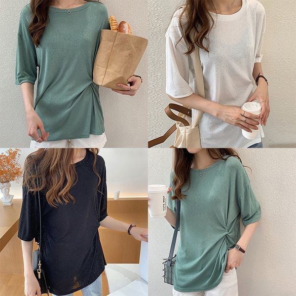 loose plus size id effects color women tea perspective o neck short sleeves women's t-shirt, White
loose plus size id effects color women tea perspective o neck short sleeves women's t-shirt, White