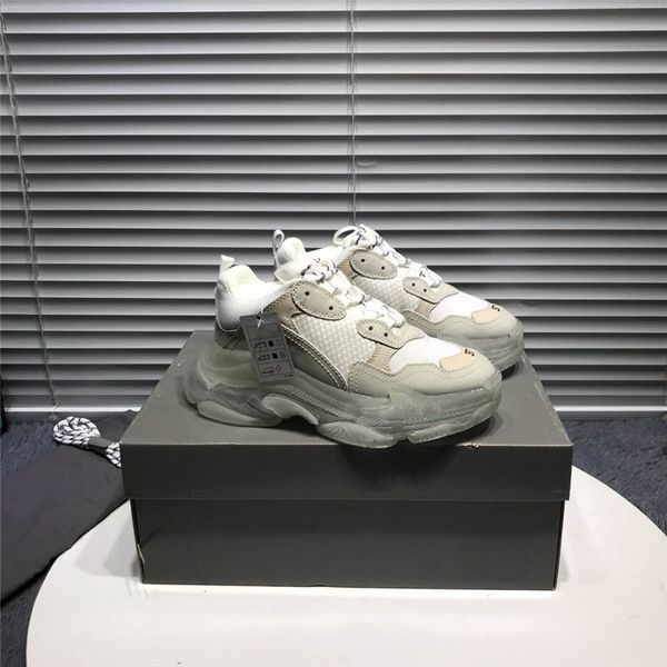 7a designer luxury triple s casual shoes white clear sole brand new runners trainers sneakers with box, Black
7a designer luxury triple s casual shoes white clear sole brand new runners trainers sneakers with box, Black