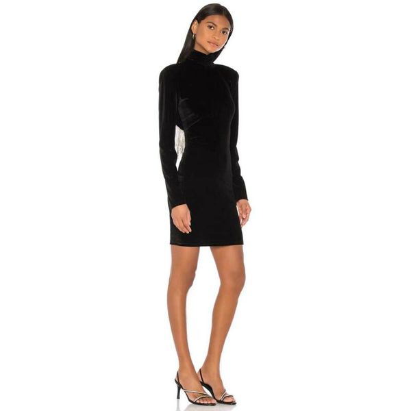 casual dresses 21 fashion retro style women's wear celebrity high collar velvet backless slim buttocks party dress women, Black;gray
casual dresses 21 fashion retro style women's wear celebrity high collar velvet backless slim buttocks party dress women, Black;gray