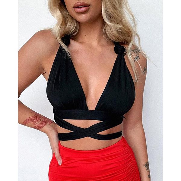 women's tanks & camis 2021 women v-neck sleeveless solid black casual push up bandage hollow out clubwear female short vest vintage, White
women's tanks & camis 2021 women v-neck sleeveless solid black casual push up bandage hollow out clubwear female short vest vintage, White