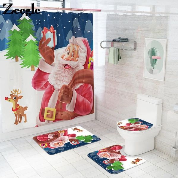 bath mats cartoon santa printed home decor mat and shower curtain set with hook toilet floor bathroom carpet
bath mats cartoon santa printed home decor mat and shower curtain set with hook toilet floor bathroom carpet