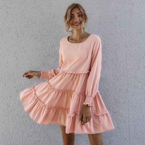 casual dresses women dress long sleeve one-pieces for travelling vacation party dating shopping, Black;gray
casual dresses women dress long sleeve one-pieces for travelling vacation party dating shopping, Black;gray