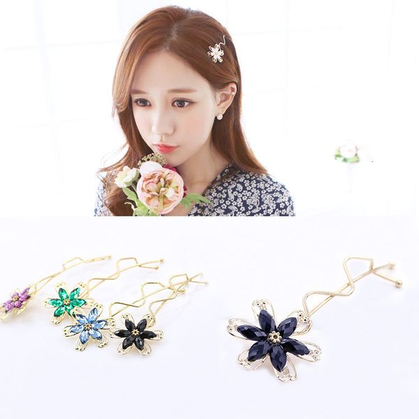 hair accessories sweet temperament crystal flower hairpin twist clip edge clip headdress, Golden;silver
hair accessories sweet temperament crystal flower hairpin twist clip edge clip headdress, Golden;silver