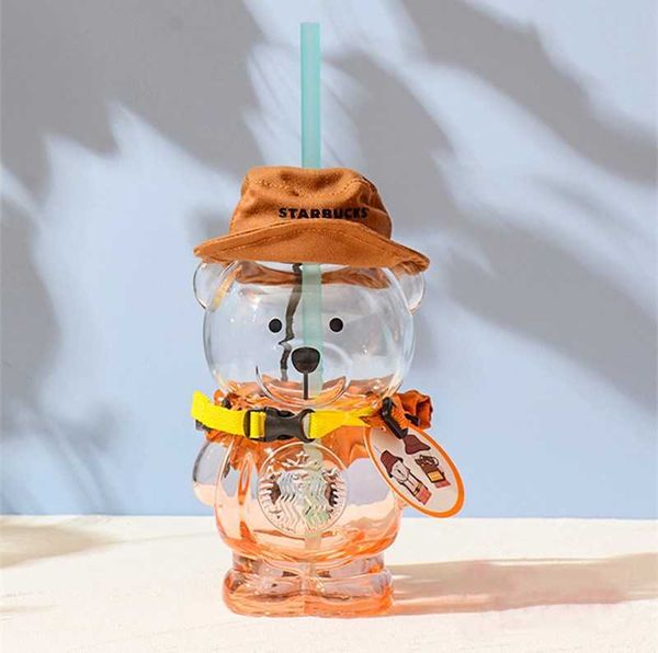 starbucks summer camping little bear straw glass cup 420ml gradient color clear water coffee mug gift
starbucks summer camping little bear straw glass cup 420ml gradient color clear water coffee mug gift
