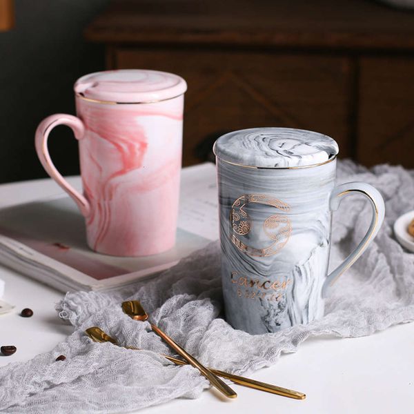 natural marble 12 constellation ceramic pink zodiac mug with lid coffee mugs creative personality cup 400ml lead-free
natural marble 12 constellation ceramic pink zodiac mug with lid coffee mugs creative personality cup 400ml lead-free