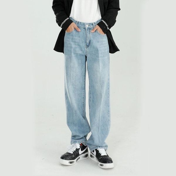 men's jeans vintage washed classic style loose casual straight denim trousers for male japan korea streetwear hip hop pant men, Blue
men's jeans vintage washed classic style loose casual straight denim trousers for male japan korea streetwear hip hop pant men, Blue