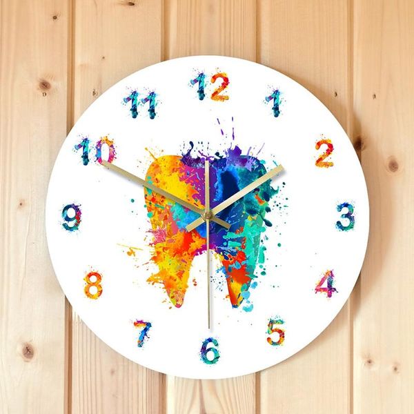 watercolour tooth painting print wall clock clinic wall art non ticking watch orthodontist dentist promotion
watercolour tooth painting print wall clock clinic wall art non ticking watch orthodontist dentist promotion