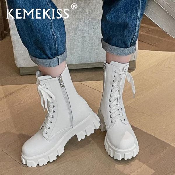 boots kemekiss real leather ankle for women thick bottom platform fashion cool ins style winter ladies footwear size 34-39, Black
boots kemekiss real leather ankle for women thick bottom platform fashion cool ins style winter ladies footwear size 34-39, Black