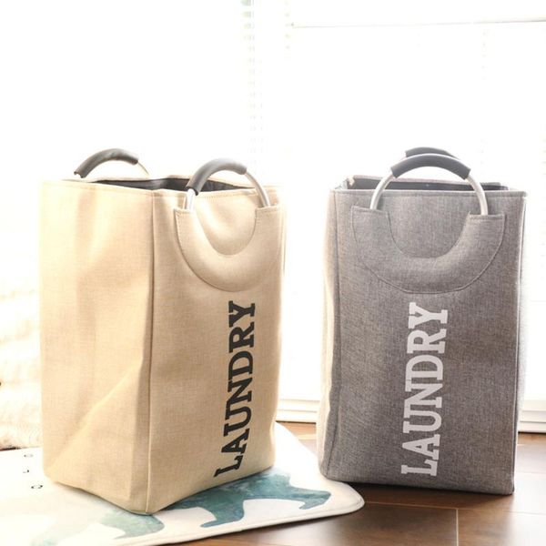 1 set laundry basket fabric laundry basket aluminum ring handle household sundries storage bag for bathroom
1 set laundry basket fabric laundry basket aluminum ring handle household sundries storage bag for bathroom